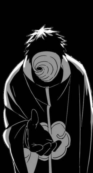 Tobi Naruto Portrait Black And White Wallpaper