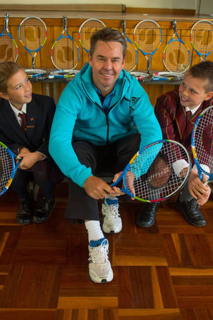 Todd Woodbridge With Kids Wallpaper