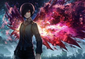 Tokyo Ghoul Touka With Wings Wallpaper