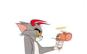 Tom And Jerry Cartoon Devil And Angel Wallpaper