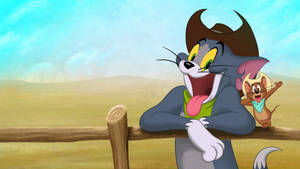 Tom And Jerry Cute Cowboys Wallpaper