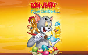 Tom And Jerry Cute Duck Wallpaper