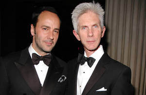 Tom Ford With His Husband, Richard Buckley, Exuding Elegance And Sophistication. Wallpaper