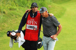 Tom Lehman With His Caddy Wallpaper