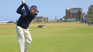 Tom Watson In A Golf Course Wallpaper