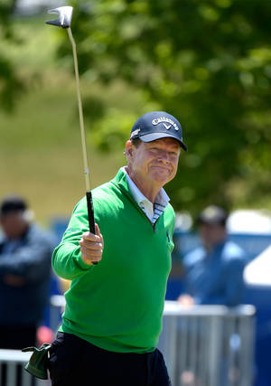 Tom Watson With Golf Club Wallpaper