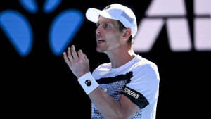 Tomas Berdych In White Cap Wallpaper