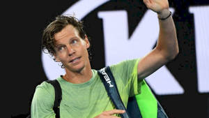 Tomas Berdych Looking At Someone Wallpaper