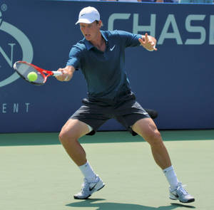 Tomas Berdych On Court Sunny Weather Wallpaper