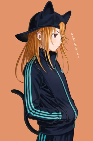 Tomboy Girl With Cat Ears Wallpaper