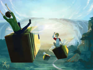 Tommy And Turbo On Bees Wallpaper