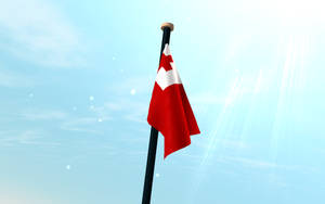 Tonga Flag Down Wallpaper
