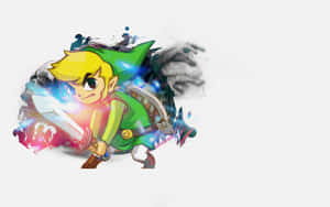 Toon Link Ready To Brave Any Adventure! Wallpaper