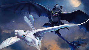 Toothless And Light Fury Best Dragon Wallpaper