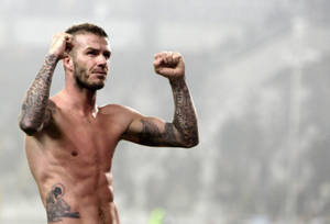 Topless David Beckham Wallpaper