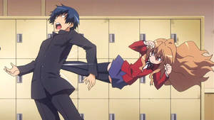 Toradora Taiga Flying Kick Wallpaper