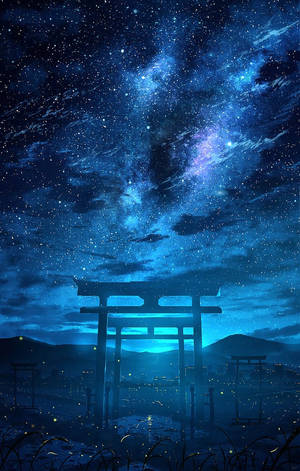 Torii Gate Galaxy Wallpaper