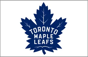 Toronto Maple Leafs Logo On A Blue Background Wallpaper