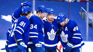 Toronto Maple Leafs Players In Game Wallpaper