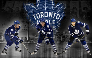 Toronto Maple Leafs Players In Toronto Bay Wallpaper