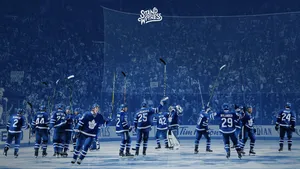 Toronto Maple Leafs Players Victory Wallpaper