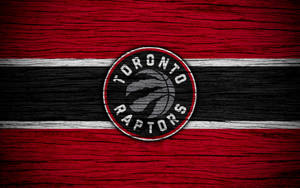 Toronto Raptors Logo On Wood Wallpaper