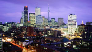 Toronto Urban City Lights Wallpaper