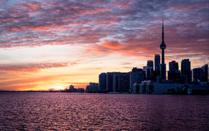 Toronto View From The Sea Wallpaper