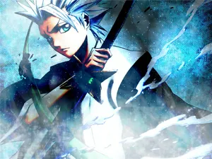 Toshiro Hitsugaya, The Captain Of The 10th Division Of The Gotei 13 Wallpaper