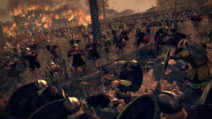 Total War Attila Ambush In Field Wallpaper