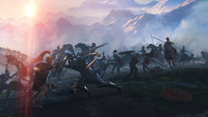 Total War Attila Battle In Mountain Wallpaper