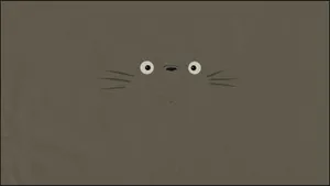 Totoro Minimalist Ipad Wallpaper