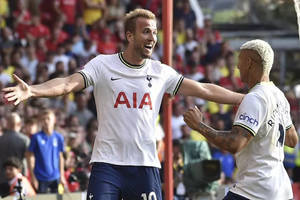 Tottenham Hotspurs Fc Cheering In The Stadium Wallpaper