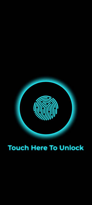 Touch Here Fingerprint Phone Wallpaper