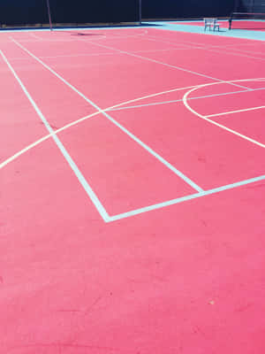 Touch The Sky With Pink Basketball Wallpaper