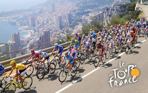 Tour De France Above The City Wallpaper