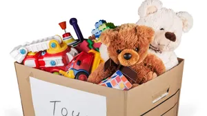 Toy Box Stuffed Animals Photo Wallpaper