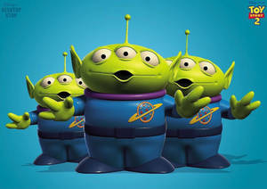 Toy Story Alien Surprised Expression Wallpaper