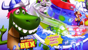 Toy Story Rex Party Lights Wallpaper
