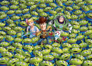 Toy Story Sea Of Alien Wallpaper