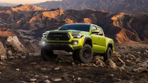 Toyota Trd Custom Metallic Apple Green Wallpaper