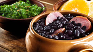 Traditional Brazilian Black Bean Stew - Feijoada Wallpaper