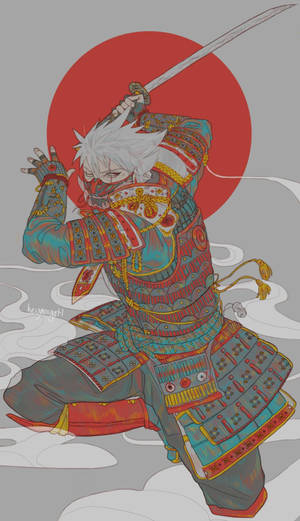 Traditional Japanese Samurai Art Wallpaper