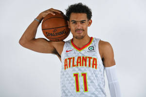 Trae Young Smiling Wallpaper