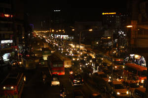 Traffic Road In Dhaka Wallpaper