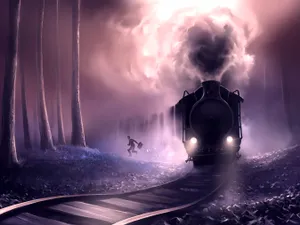 Train Digital Art Wallpaper