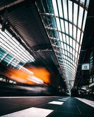 Train Moving At High-speed Iphone Wallpaper