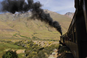 Train With Black Smoke Wallpaper