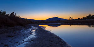 Tranquil View Of Carpinteria Salt Marsh - Ucsb Wallpaper