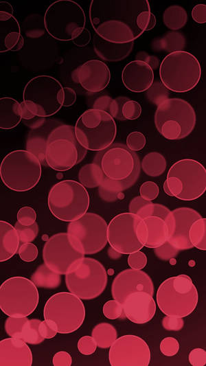 Translucent Red Circles Wallpaper